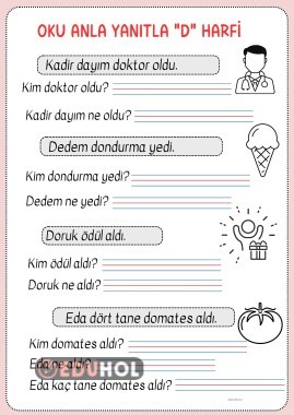 D Harfi Oku Anla Yanıtla