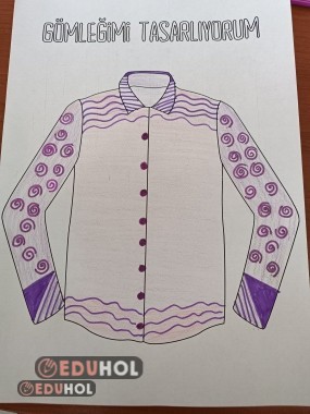 Görsel Sanatlar dersi için Gömleğimi tasarlıyorum etkinliği