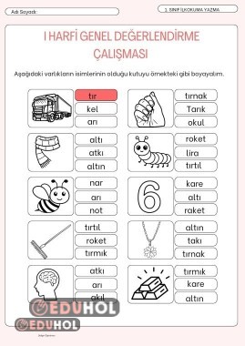 I Harfi Değerlendirme Çalışması