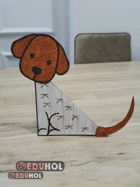 K harfini hissettirmek için 3 boyutlu köpek etkinliği