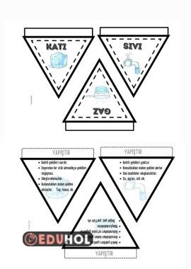 Maddenin Halleri interaktif defter çalışması