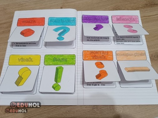 Noktalama İşaretleri interaktif defter çalışması renksiz
