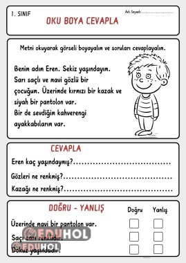 Oku Anla Boya Cevapla