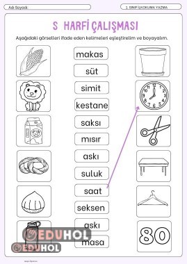 S harfi genel değerlendirme çalışması