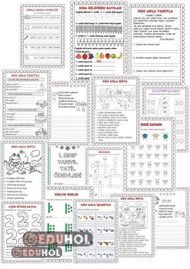 Yarıyıl Tatil Ödevleri 20 sayfa