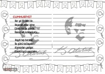 29 Ekim Cumhuriyet Bayramı için şiir yazma etkinliği