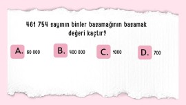 4, 5 ve 6 Basamaklı Doğal Sayılar