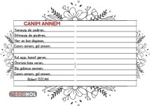 Anneler Günü için Şiir Yazma Etkinliği