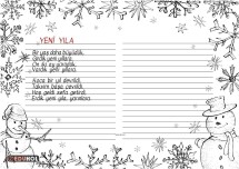 Yeni Yıl için şiir yazma etkinliği