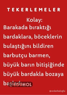 KOLAYDAN ZORA EĞLENCELİ TEKERLEMELER