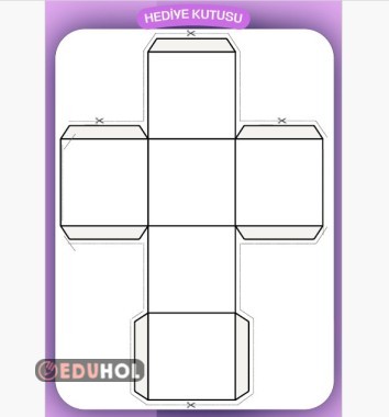 hediye kutusu şablon