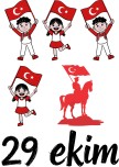 Cumhuriyet Bayramı Cam süsleme, harf boyama