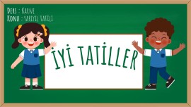 Karne hatırası , iyi tatiller