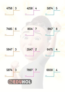 Dört Basamaklı Doğal Sayıyı Bir Basamaklı Doğal Sayıya Bölme