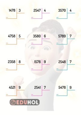 Dört Basamaklı Doğal Sayıyı Bir Basamaklı Doğal Sayıya Bölme