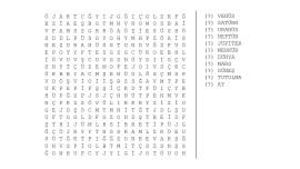 6. Sınıf 1. Ünite Kelime Avı Bulmaca