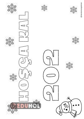 Hoşça kal 2025 baskı boyama