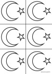 Ay yıldız Şablonu