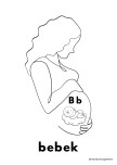 Bb harfi bebek boyama