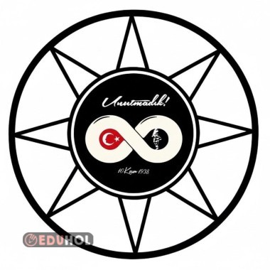 10 Kasım mandala ve 3 boyutlu boyama