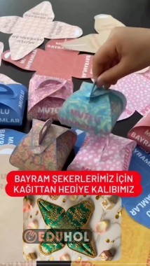 Bayram şekerlerimiz için harika kutular🍬🍭