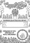 Anneler Günü Rulo Hediye Boyama Sayfalı