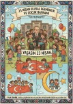 Maarifin Kalbinde Çocuk 23 Nisan PUL VE YAPBOZ