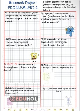 2. Sınıf basamak değeri problemleri 1