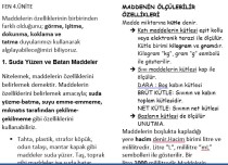 FEN BİLİMLERİ 4.ÜNİTE