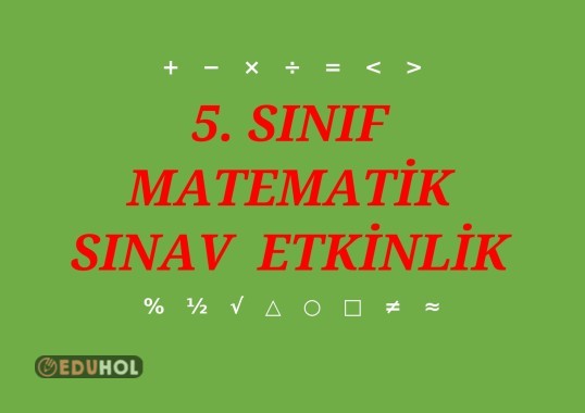 5. Sınıf Sene Başı Seviye Tespit Değerlendirme Problemler - 2