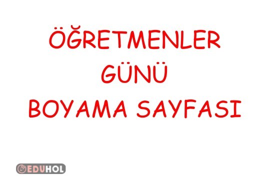 Öğretmenler Günü boyama sayfaları