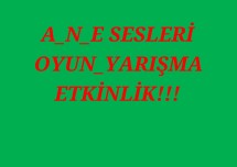 1_Sinif_A_N_E_Sesleri_Oyun_Slayti