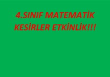 KESİR ÇEŞİTLERİ_TEST