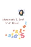 Matematik 2. Sınıf (17-21 Kasım)