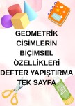Geometrik cisimlerin biçimsel özelliklerinin değişmezlik özelliği