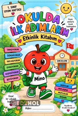 🌈🏫 1. Sınıf Uyum Haftası – Okulda İlk Adımlarım Etkinlik Kitabım 🎒🍎