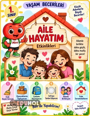 🏠 1. Sınıf Yaşam Becerileri – Aile Hayatım Etkinlikleri