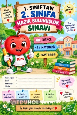 📚 1. Sınıftan 2. Sınıfa Hazır Bulunuşluk Sınavı 🌟