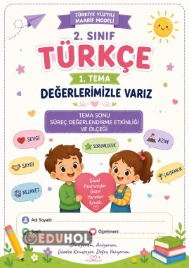 📚 2. Sınıf Türkçe – 1. Tema  Değerlerimizle Varız | Tema Sonu Süreç Değerlendirme