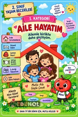 🏠 2. Sınıf Yaşam Becerileri – 1. Kategori: Aile Hayatım