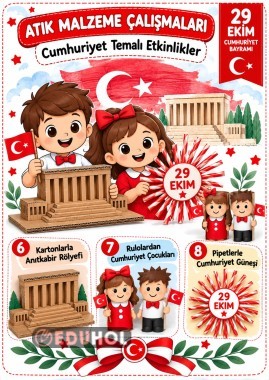 ♻️🇹🇷 29 EKİM CUMHURİYET BAYRAMI | ATIK MALZEME ÇALIŞMALARI