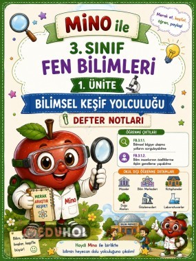 🔬 3. Sınıf Fen Bilimleri – 1. Ünite “Bilimsel Keşif Yolculuğu” – Defter Notları