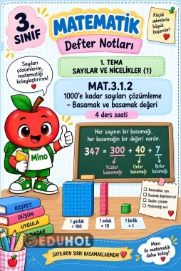 🧮 3. Sınıf Matematik – Defter Notları 1000’e Kadar Sayıları Çözümleme