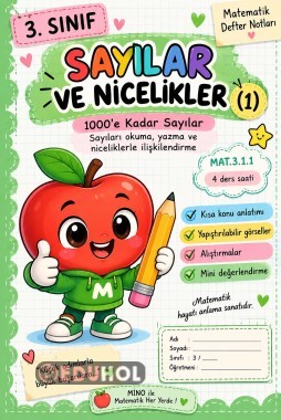 🍎 3. Sınıf Matematik – Defter Notları 🔢 Sayılar ve Nicelikler (1)