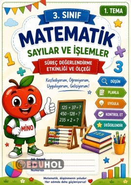 📘🔢 3. Sınıf Matematik – Süreç Değerlendirme Etkinliği ve Ölçeği 🌟 1. Tema: Sayılar ve İşlemler