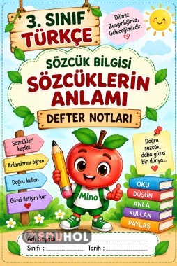 📚 3. Sınıf Türkçe – Sözcük Bilgisi