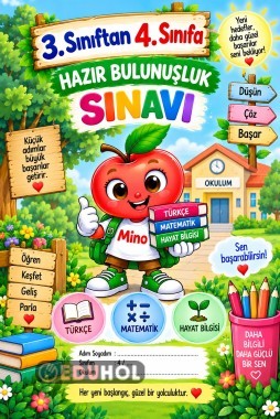 3. Sınıftan 4. Sınıfa Geçen Öğrenciler İçin Hazır Bulunuşluk Sınavı