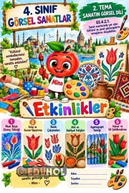 🎨 4. Sınıf Görsel Sanatlar – 2. Tema: Sanatın Görsel Dili 🍎