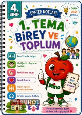 4. Sınıf Sosyal Bilgiler– 1. Tema | Birey ve Toplum 📚💚  Defter Notları 📗