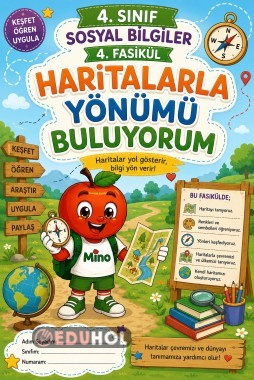 🧭 4. Sınıf Sosyal Bilgiler – 4. Fasikül | Haritalarla Yönümü Buluyorum 🗺️💚